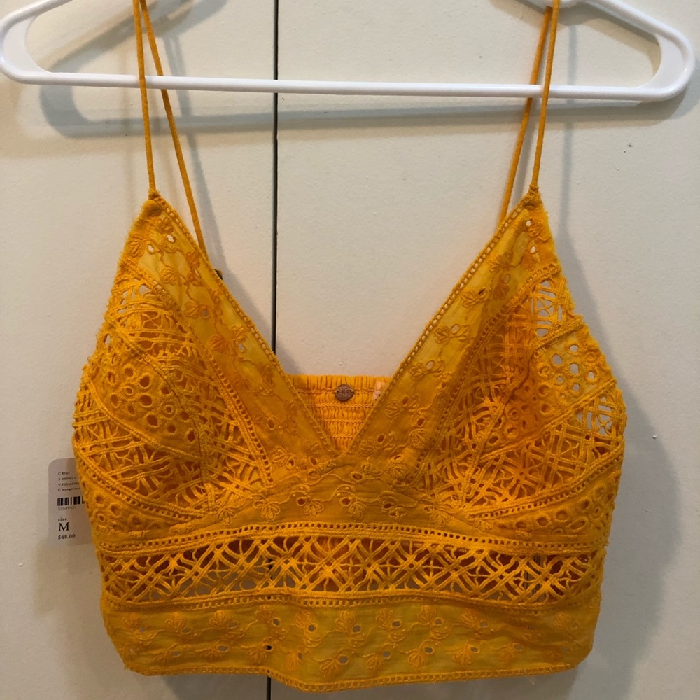 Free People Laced Crop Top